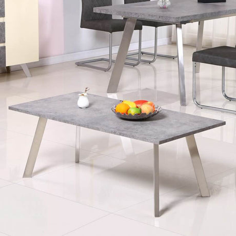 Modern-Rectangular-Grey-Concrete-Effect-Coffee-Table-With-Stainless-Steel-Legs-100cm