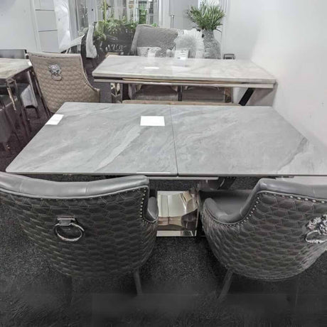 Modern-Rectangular-Grey-Marble-Ceramic-Extending-Dining-Table-With-Steel-Base-6-8-Seater