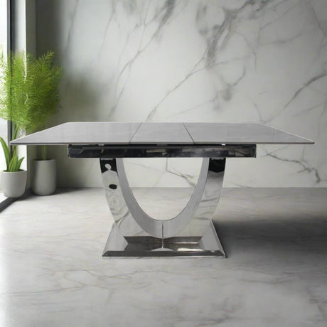 Modern-Rectangular-Grey-Marble-Ceramic-Extending-Dining-Table-With-Steel-Base-6-8-Seater