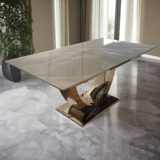 Modern-Rectangular-Grey-Marble-Ceramic-Extending-Dining-Table-With-Steel-Base-6-8-Seater