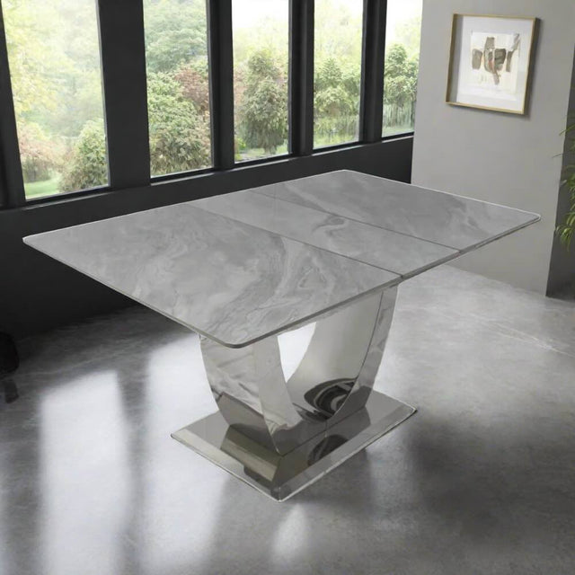 Modern-Rectangular-Grey-Marble-Ceramic-Extending-Dining-Table-With-Steel-Base-6-8-Seater