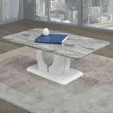 Modern-Rectangular-Grey-Marble-Dining-Table-&-Coffee-Table-Set-With-White-High-Gloss-Base