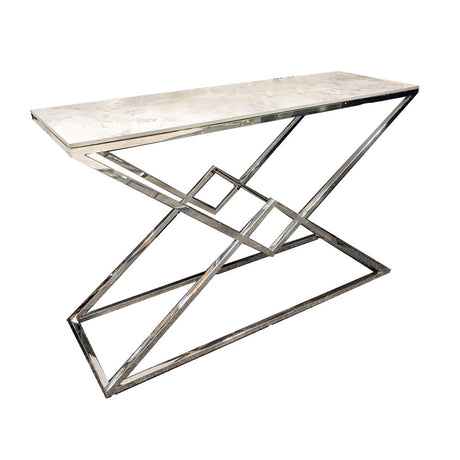 Modern-Rectangular-Grey-Marble-Console-Table-Metal-Geometric-Base-120cm