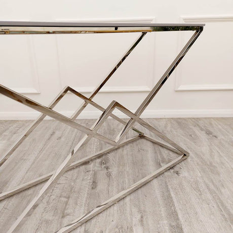 Modern-Rectangular-Grey-Marble-Console-Table-Metal-Geometric-Base-120cm