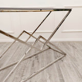 Modern-Rectangular-Grey-Marble-Console-Table-Metal-Geometric-Base-120cm