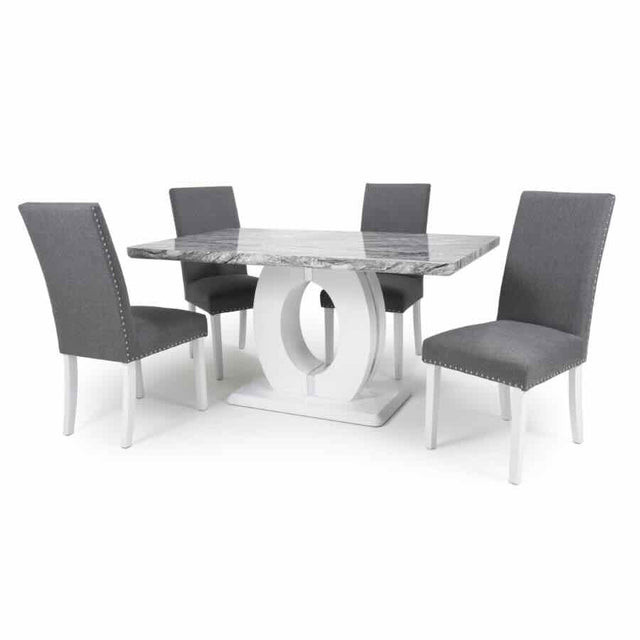 Modern-Rectangular-Grey-Marble-Dining-Table-And-4-Light-Grey-Linen-Dining-Chairs-Kitchen-Table-Set-150cm