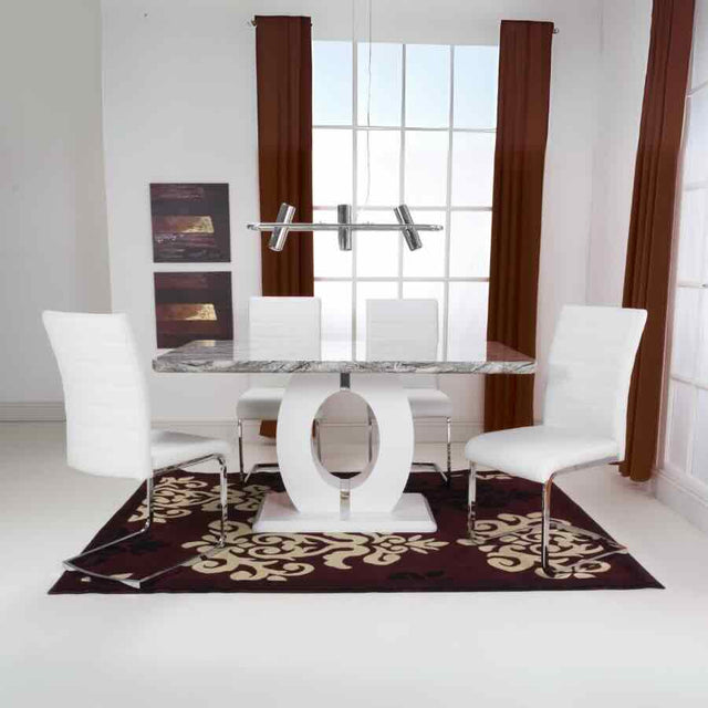 Modern-Rectangular-Grey-Marble-Dining-Table-And-4-White-Cantilever-Leather-Dining-Chairs-Kitchen-Table-Set-150cm