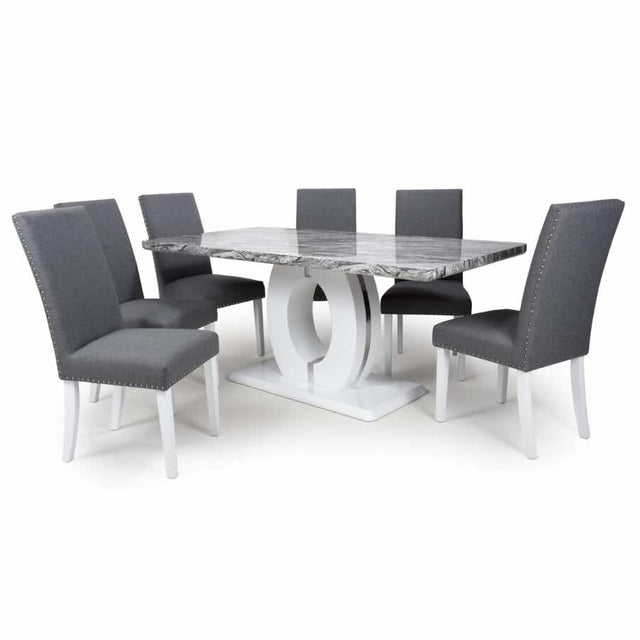 Modern-Rectangular-Grey-Marble-Dining-Table-And-6-Dark-Grey-Linen-Dining-Chairs-Kitchen-Table-Set-180cm