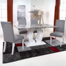 Modern-Rectangular-Grey-Marble-Dining-Table-set-And-4-Light-Grey-Linen-Dining-Chairs-150cm