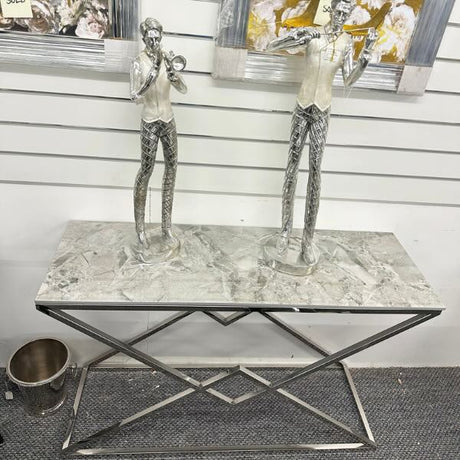 Modern-Rectangular-Grey-Marble-hallway-Console-Table-Metal-Geometric-Base-120cm