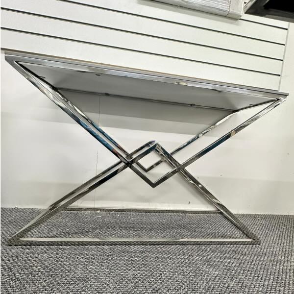 Modern-Rectangular-Grey-Marble-hallway-Console-Table-Metal-Geometric-Base-120cm