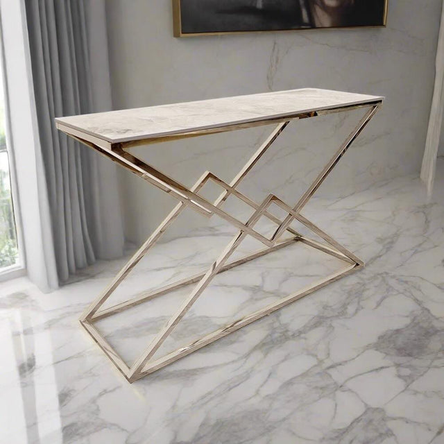 Modern-Rectangular-Grey-Marble-hallway-Console-Table-Metal-Geometric-Base-120cm