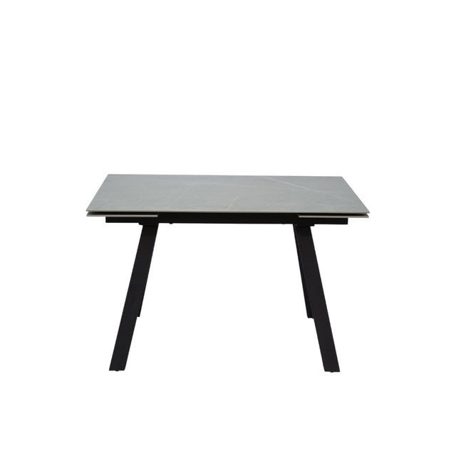 Modern-Rectangular-Grey-Sintered-Stone-Extending-Dining-Table-Black-Metal-Legs-120cm-180cm