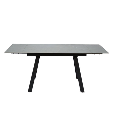 Modern-Rectangular-Grey-Sintered-Stone-Extending-Dining-Table-Black-Metal-Legs-120cm-180cm