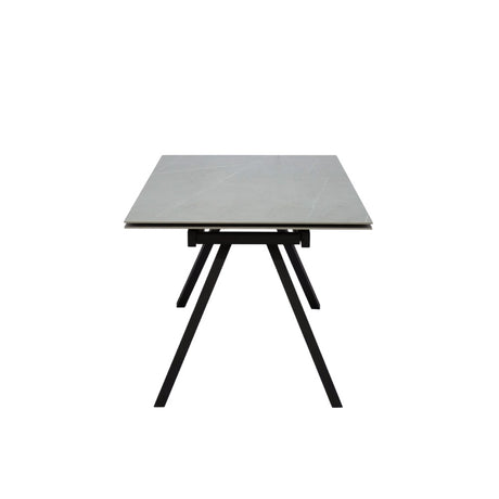 Modern-Rectangular-Grey-Sintered-Stone-Extending-Dining-Table-Black-Metal-Legs-120cm-180cm