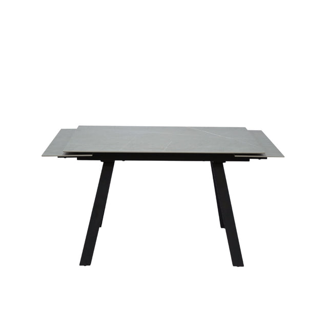 Modern-Rectangular-Grey-Sintered-Stone-Extending-Dining-Table-Black-Metal-Legs-120cm-180cm