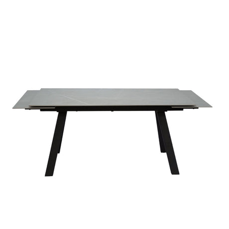 Modern-Rectangular-Grey-Sintered-Stone-Extending-Dining-Table-Black-Metal-Legs-160cm-240cm