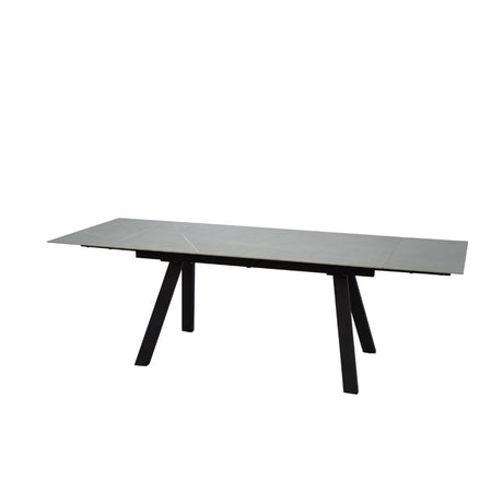 Modern-Rectangular-Grey-Sintered-Stone-Extending-Dining-Table-Black-Metal-Legs-160cm-240cm