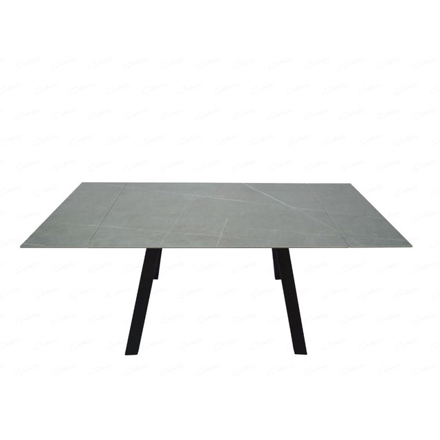 Modern-Rectangular-Grey-Sintered-Stone-Extending-Dining-Table-Black-Metal-Legs-160cm-240cm