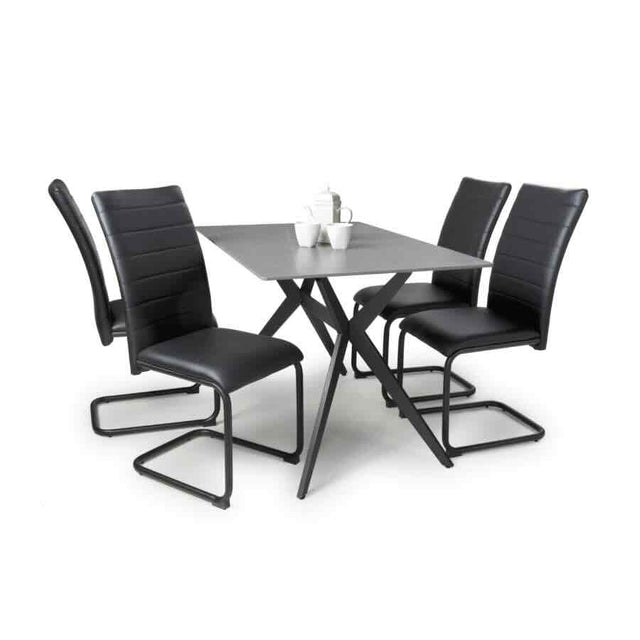 Modern-Rectangular-Grey-Stone-Dining-Table-And-4-Black-Leather-Dining-Chairs-Kitchen-Table-Set-120cm