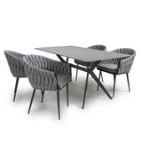 Modern-Rectangular-Grey-Stone-Dining-Table-And-4-Grey-Fabric-Hand-Braided-Dining-Chairs-Kitchen-Table-Set-160cm