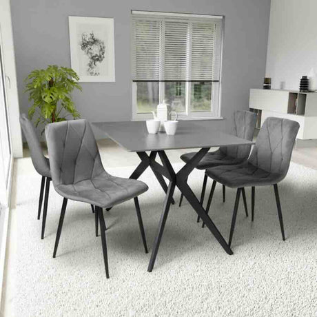 Modern-Rectangular-Grey-Stone-Dining-Table-And-4-Grey-Velvet-Dining-Chairs-Kitchen-Table-Set-120cm