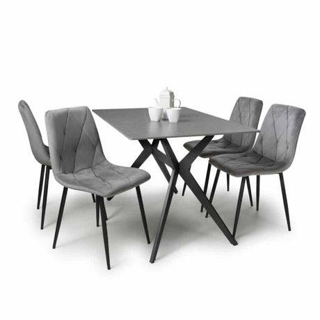 Modern-Rectangular-Grey-Stone-Dining-Table-And-4-Grey-Velvet-Dining-Chairs-Kitchen-Table-Set-120cm