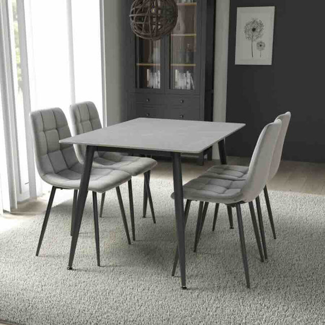 Modern-Rectangular-Grey-Stone-Dining-Table-With-4-Grey-Velvet-Chairs-Kitchen-Table-Set