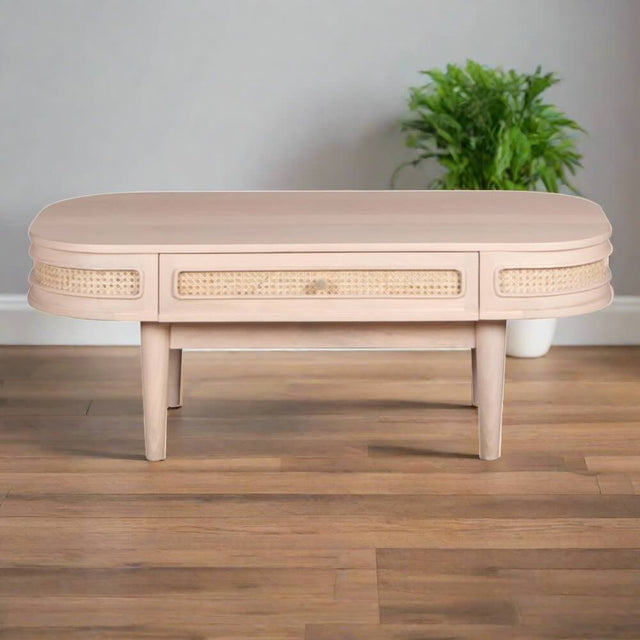 Modern-Rectangular-Light-Mango-Wood-Coffee-Table-With-Drawer-115cm