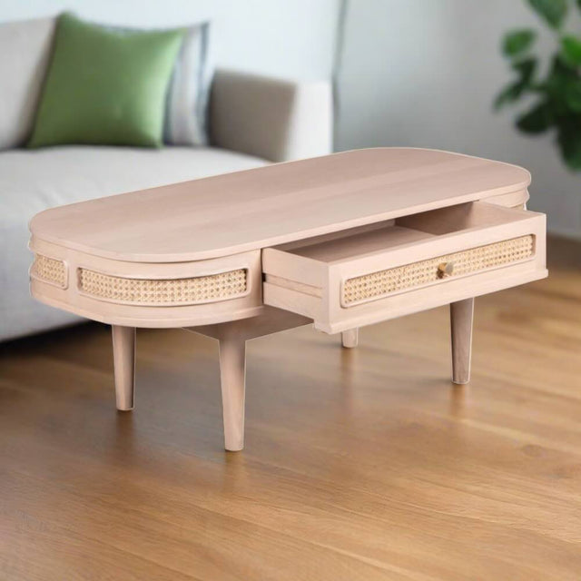 Modern-Rectangular-Light-Mango-Wood-Coffee-Table-With-Drawer-115cm