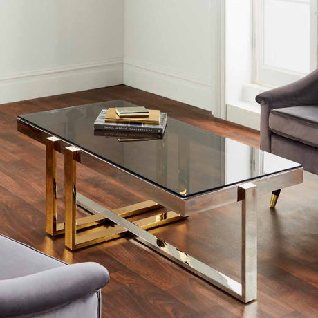 Modern-Rectangular-Smoked-Glass-Coffee-Table-Gold-_-Silver-Metal-Base-120cm