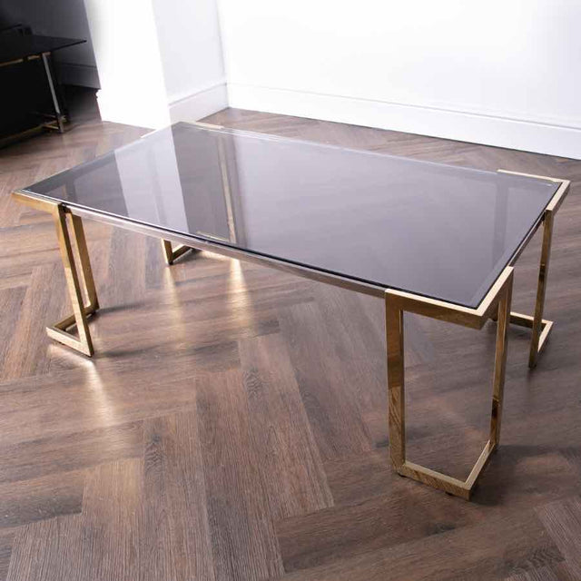 Modern-Rectangular-Smoked-Glass-Coffee-Table-With-Gold-Metal-Base-120cm