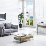 Modern-Rectangular-Tempered-Glass-Coffee-Table-With-Oak-Wood-Drawer-110cm