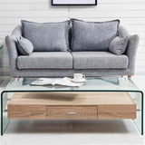 Modern-Rectangular-Tempered-Glass-Coffee-Table-With-Oak-Wood-Drawer-110cm