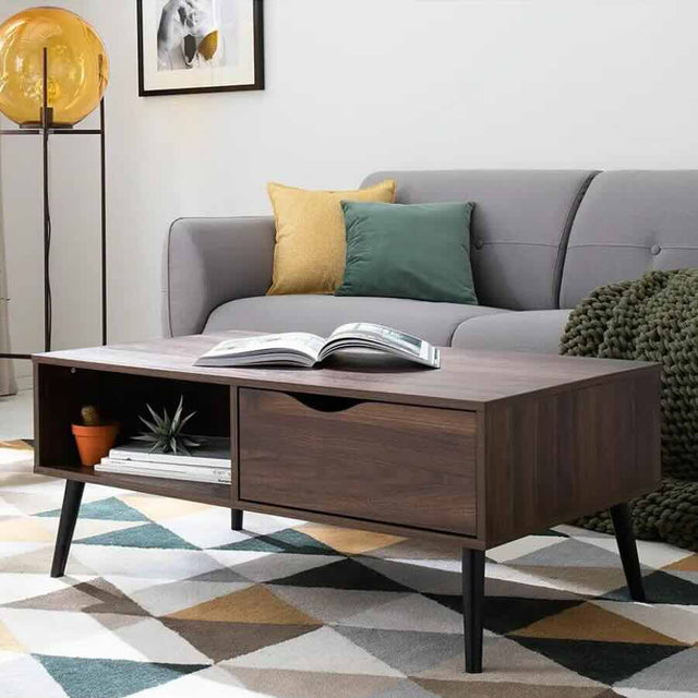 Modern-Rectangular-Walnut-Wood-Coffee-Table-With-Drawer-_-Storage-Wood-Legs-100cm