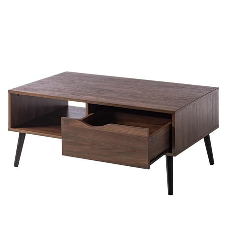 Modern-Rectangular-Walnut-Wood-Coffee-Table-With-Drawer-_-Storage-Wood-Legs-100cm