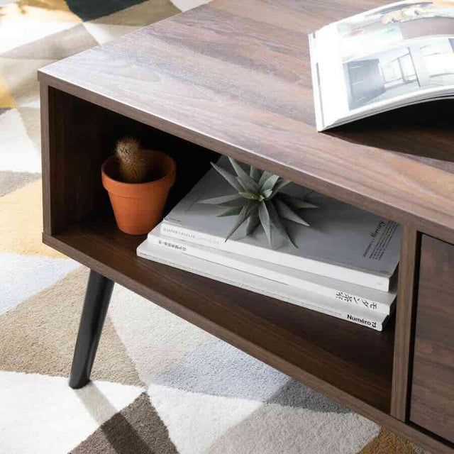 Modern-Rectangular-Walnut-Wood-Coffee-Table-With-Drawer-_-Storage-Wood-Legs-100cm