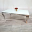 Modern-Rectangular-White-Glass-Coffee-Table-with-chrome-frame-130cm