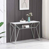 Modern-Rectangular-White-Glass-Marble-Console-Table-With-Glass-Shelf-_-Metal-Base-120cm