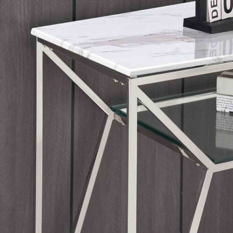 Modern-Rectangular-White-Glass-Marble-Console-Table-With-Glass-Shelf-_-Metal-Base-120cm