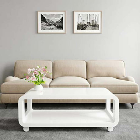 Modern-Rectangular-White-High-Gloss-Coffee-Table-With-Gollow-Shelf-_-Wheels-120cm