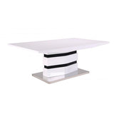 Modern-Rectangular-White-High-Gloss-Coffee-Table-With-White-Pedestal-Base-Black-Detailing-120cm