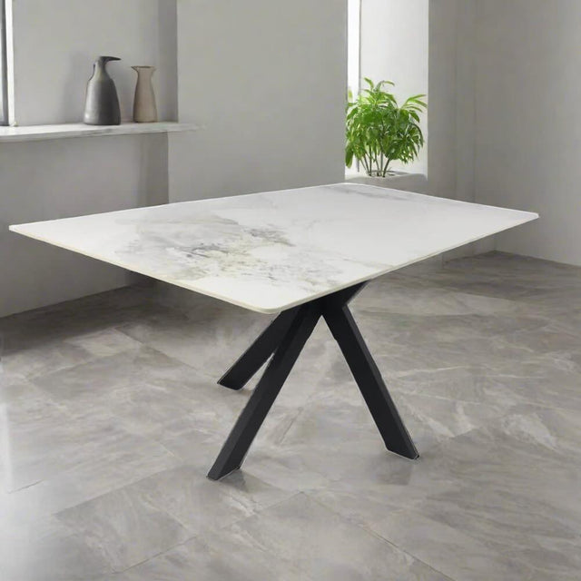 Modern-Rectangular-White-Marble-Ceramic-Dining-Table-With-Black-Metal-Legs-6-8-Seater