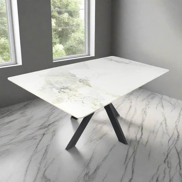 Modern-Rectangular-White-Marble-Ceramic-Dining-Table-With-Black-Metal-Legs-6-8-Seater