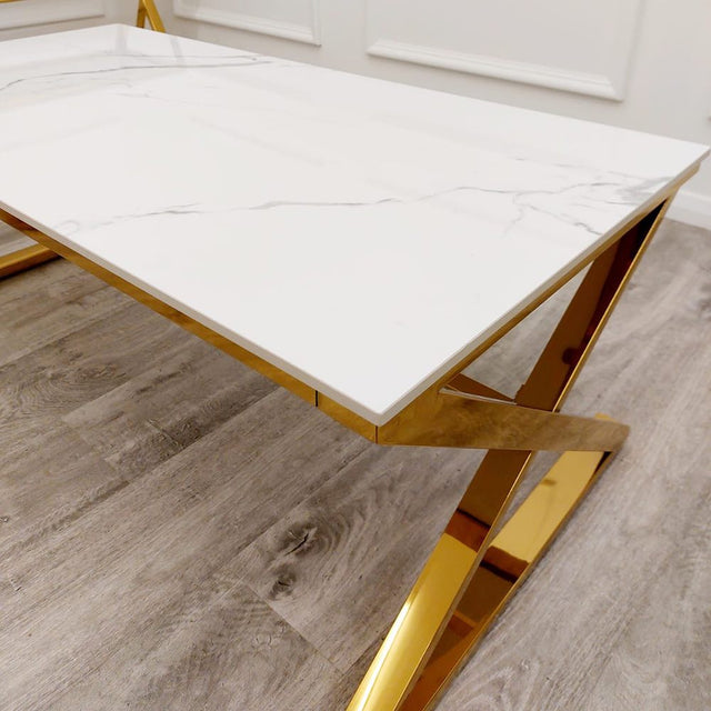 Modern-Rectangular-White-Marble-Coffee-Table-Gold-Cross-Over-Base-120cm