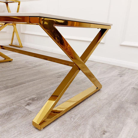 Modern-Rectangular-White-Marble-Coffee-Table-Gold-Cross-Over-Base-120cm