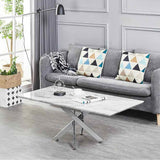 Modern-Rectangular-White-Marble-Coffee-Table-With-Chrome-Metal-Cross-Over-Base-100cm