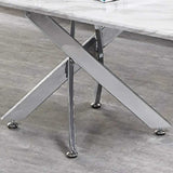 Modern-Rectangular-White-Marble-Coffee-Table-With-Chrome-Metal-Cross-Over-Base-100cm