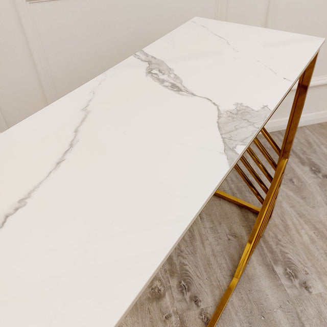 Modern-Rectangular-White-Marble-Console-Table-Gold-Base-120cm