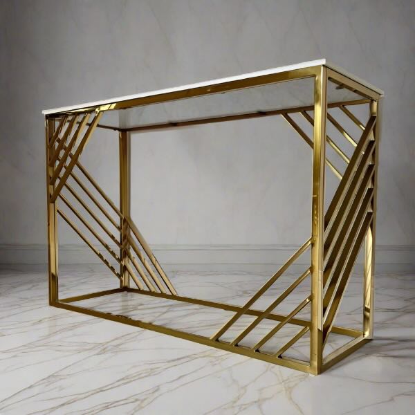 Modern-Rectangular-White-Marble-Console-Table-Gold-Base-120cm